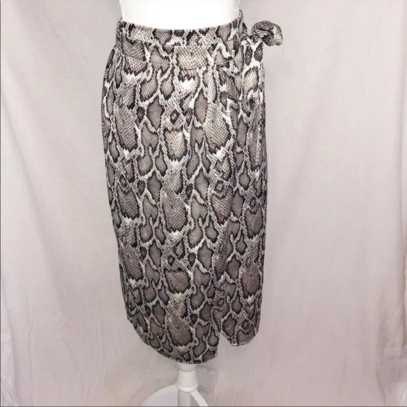 AFRM Snake Wrap Skirt - Picture 2 of 4